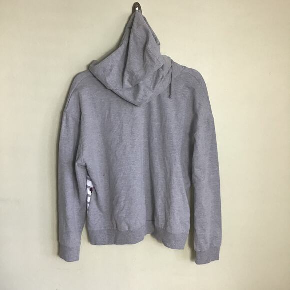 Disney Women's Minnie Mouse  Gray cropped Lightweight Hoodie  Size Lrg EUC - Picture 4 of 6